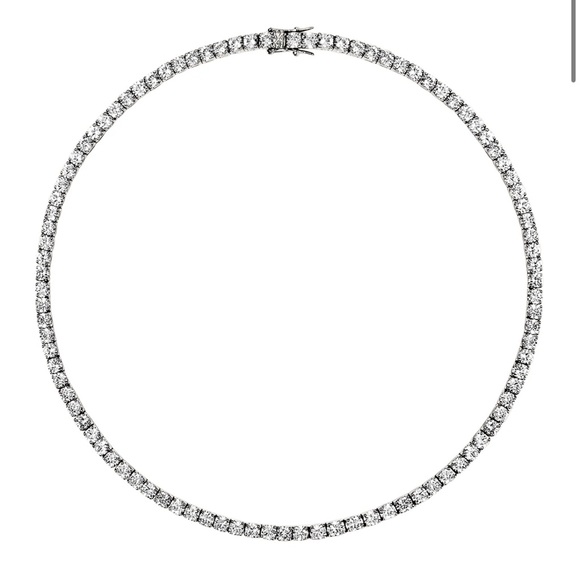 KATE RIVIÈRE NECKLACE IN 3.75MM LAB WHITE SAPPHIRE - Picture 1 of 3